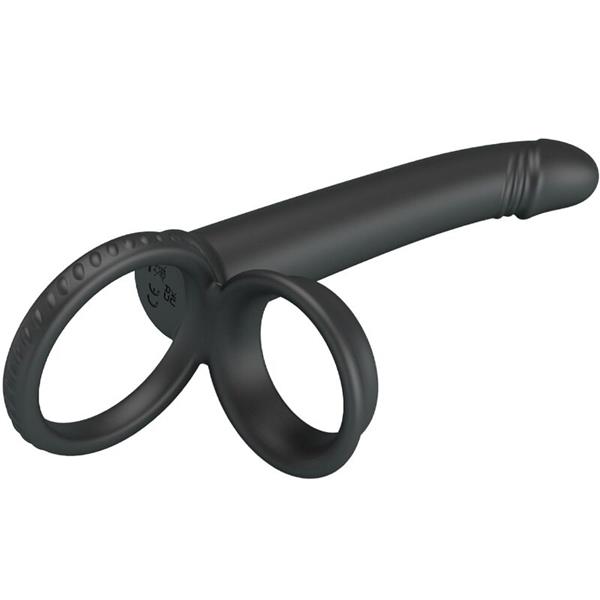 DILLION DOUBLE PENETRATION DOUBLE COCK RING BLACK
