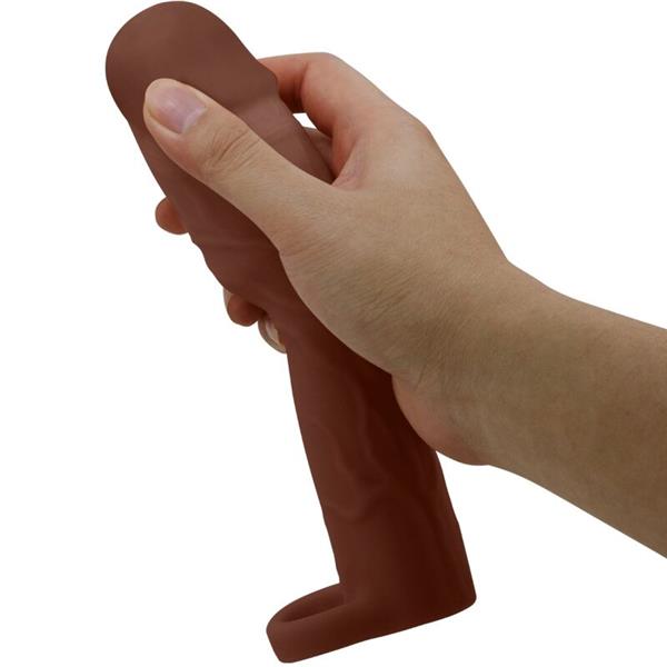 GERD PENIS SLEEVE S PRODUŽETKOM OD 7.6 CM MULATTO
