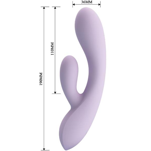 ROSOLYN RABBIT VIBRATOR 10 VIBRATIONS PURPLE