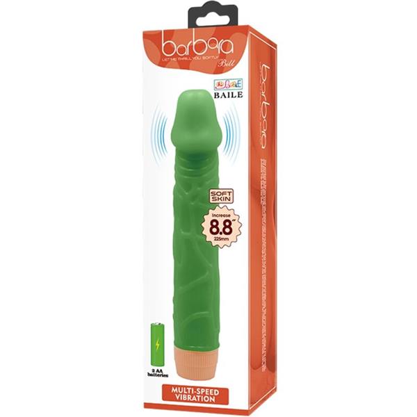 BILL REALISTIC VIBRATOR 22.5 CM GREEN