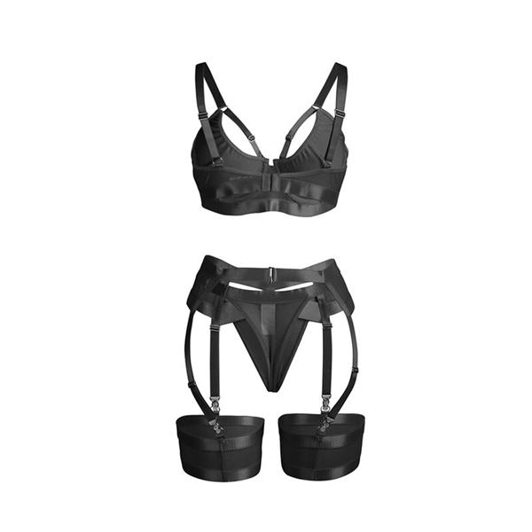 955243 CRNI BONDAGE BRAS S GARTER SET L/XL