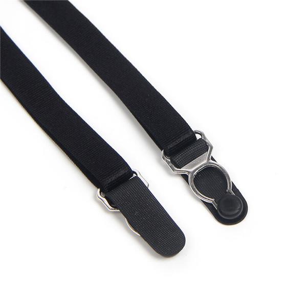 955496 LACE BODYSUIT WITH BOWS AND GARTERS BLACK S/M