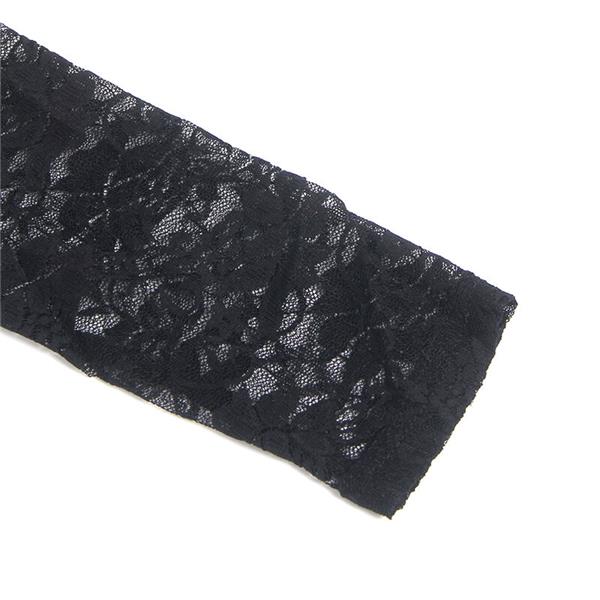 955595 LONG SLEEVE DRESS WITH BLACK LACE S/M