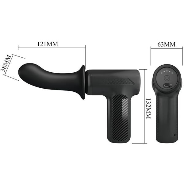 DJ DOCTOR MASSAGER 5 SETTINGS BLACK