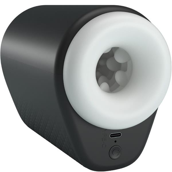 DJ GIRL MUŠKI MASTURBATOR S VIBRACIJOM 5 POSTAVKI CRNI