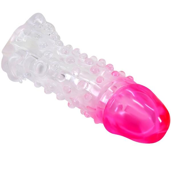 WILFORD REALISTIČNI PREKRIVAČ ZA UVEĆANJE S EMBOSIRANIM PENISOM ROZA