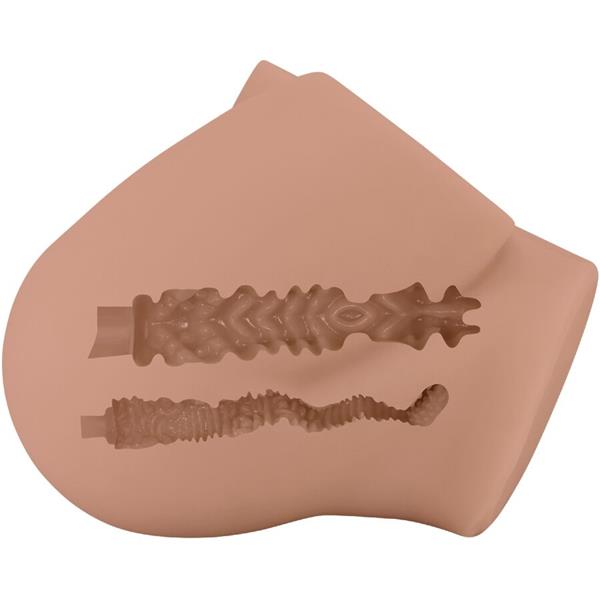 BERNACE ASS VIBRATOR S REALISTIČNOM VAGINOM I ANUSOM S DALJINSKIM UPRAVLJANJEM