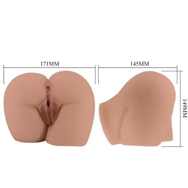 BERNACE ASS VIBRATOR S REALISTIČNOM VAGINOM I ANUSOM S DALJINSKIM UPRAVLJANJEM