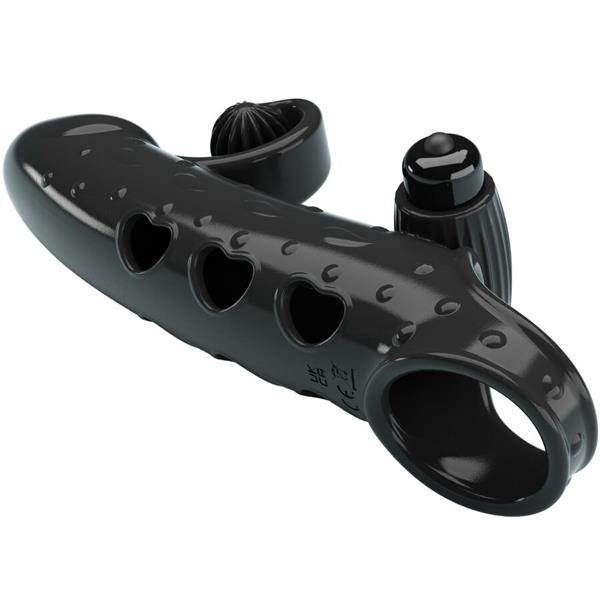 VIBRATING PENIS SLEEVE BLACK