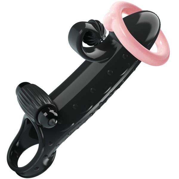VIBRATING PENIS SLEEVE BLACK