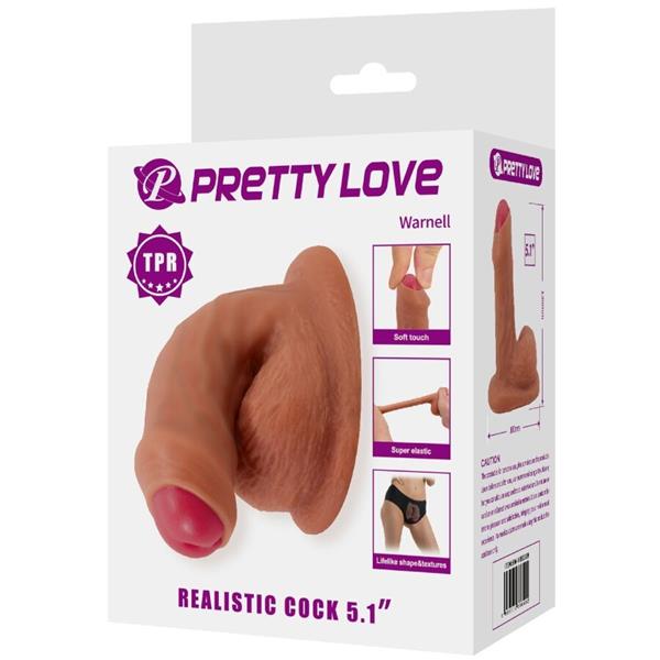 WARNELL ULTRA REALISTIČNI I ELASTIČNI DILDO 9.5 CM MULATO