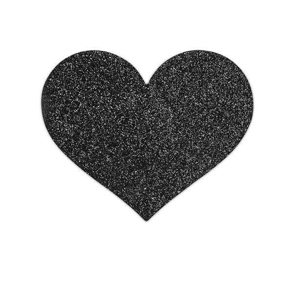 INDISCRETS FLASH BLACK HEART NIPPLE CUTS