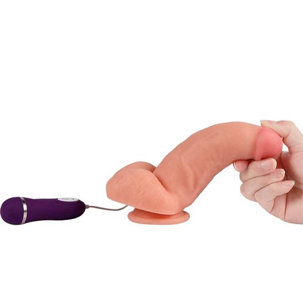 CRVENI ORAO VIBRATOR DILDO S DALJINSKIM UPRAVLJANJEM 17 CM