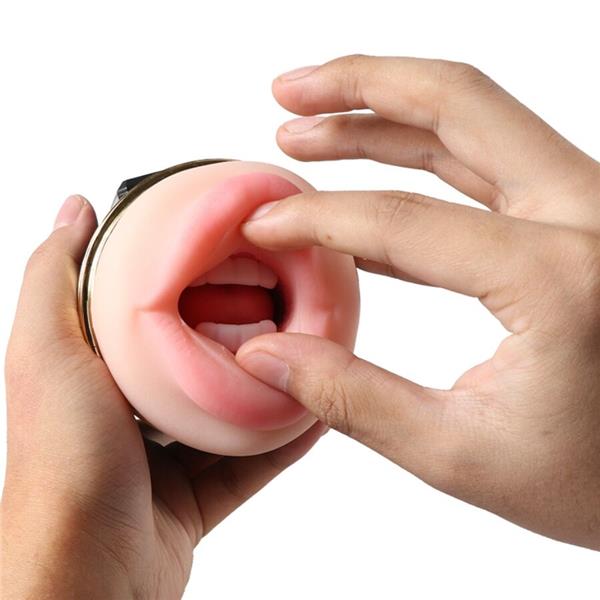 KAY DOUBLE MASTURBATOR WITH DUAL MOUTH AND VAGINA VIBRATION