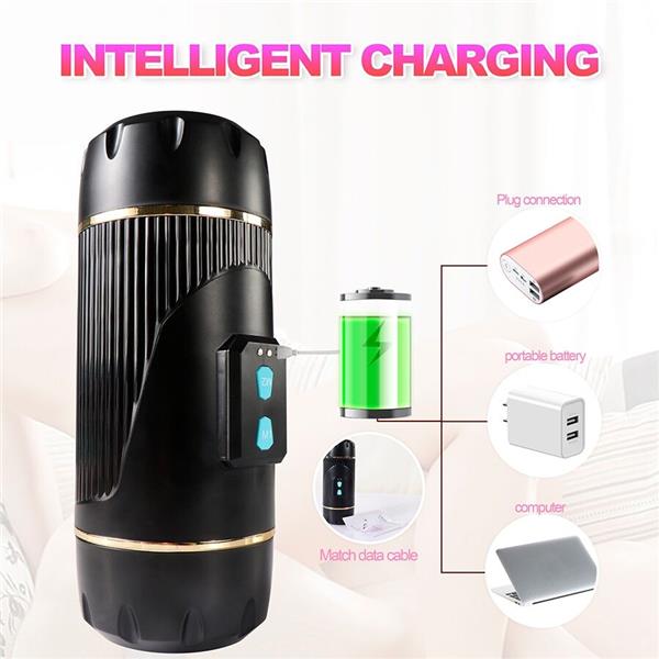 KAY DOUBLE MASTURBATOR WITH DUAL MOUTH AND VAGINA VIBRATION