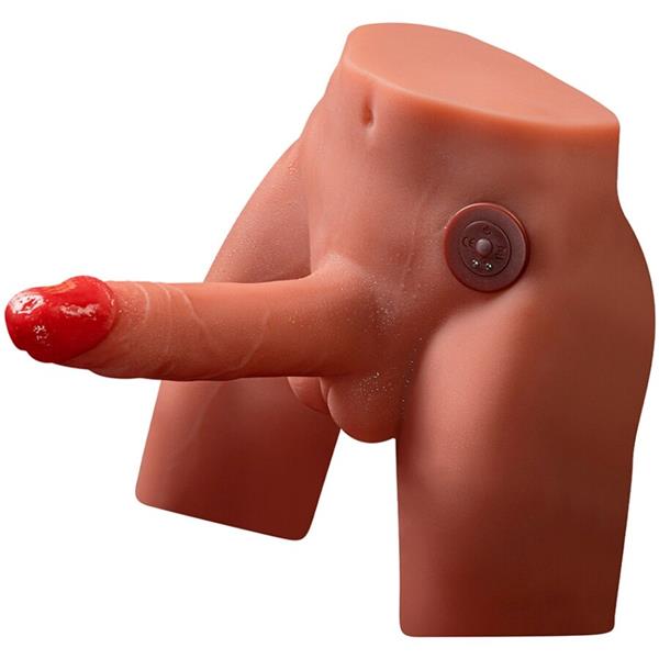 JASON REALISTIC DILDO MASTURBATOR WITH THRUSTING AND VIBRATION 17 CM