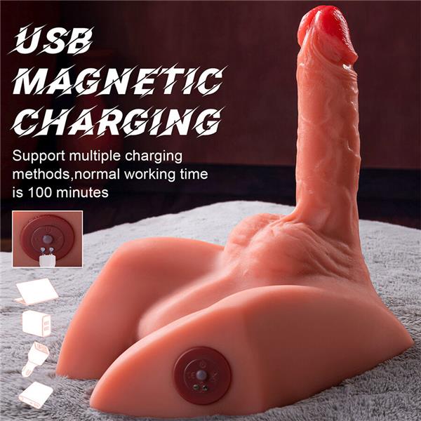 MICHAEL REALISTIC DILDO AND ANUS MASTURBATOR WITH THRUSTING 15 CM