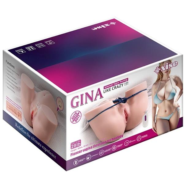 GINA MULTIPOSITION REALISTIC VAGINA MASTURBATOR S VIBRACIJOM I DALJINSKIM UPRAVLJAČEM