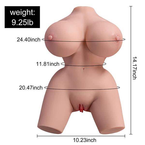 FRIEDA REALISTIC FEMALE TORSO WITH VIBRATION 36 CM