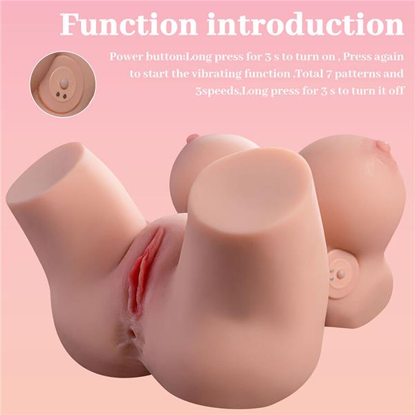 FRIEDA REALISTIC FEMALE TORSO WITH VIBRATION 36 CM