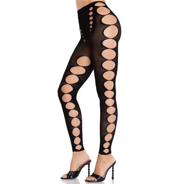 STRAPLESS SEAMLESS OPAQUE STOCKINGS BLACK