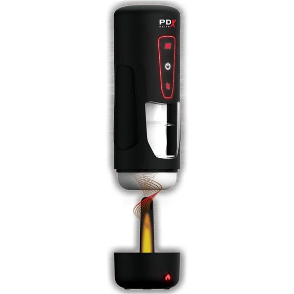 MILK ME HOTTER AVTOMATSKI MASTURBATOR S POGONOM IN TOPLOTNO VIBRACIJO