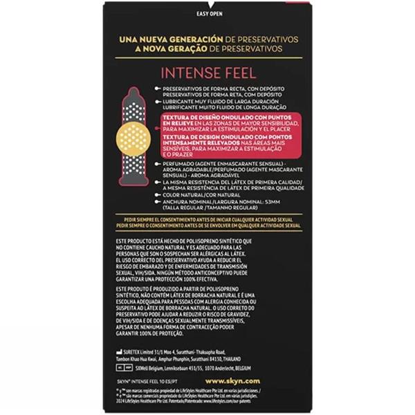 INTENSE FEEL TEXTURED CONDOM S VALOVITIM DIZAJNOM 10 JEDINICA