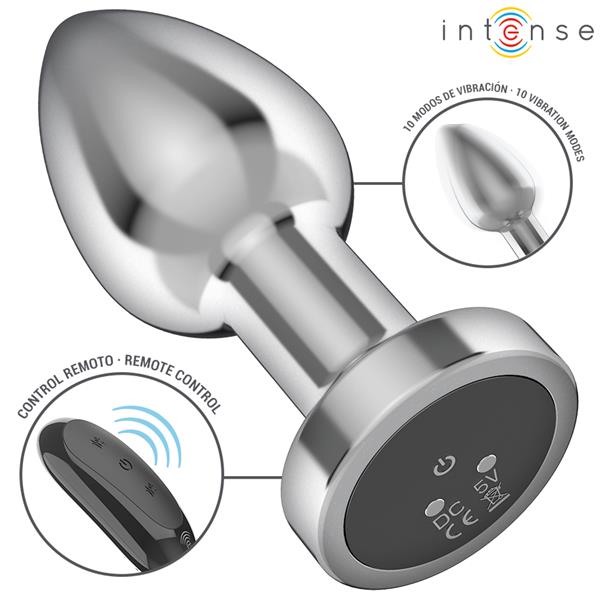 ANAL PLUG 10 VIBRACIJA METAL S DALJINSKIM UPRAVLJAČEM M