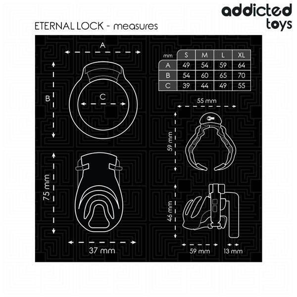 ETERNAL LOCK PENIS CAGE 9 CM