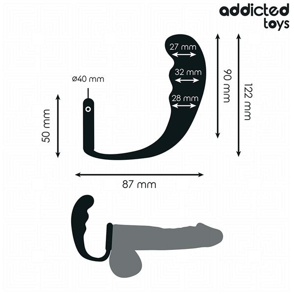 ANALNI ČEP S PRSTENOM SILIKON MODEL 4