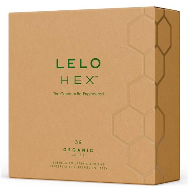 HEX ORGANIC CONDOM BOX 36 UNITS