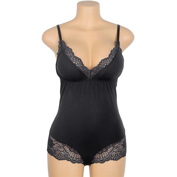 ČRN ČIPKASTI TEDDY S/M