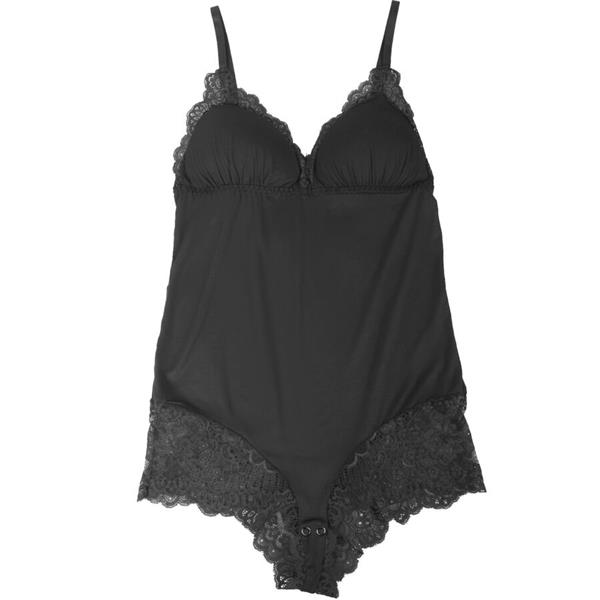 ČRN ČIPKASTI TEDDY S/M