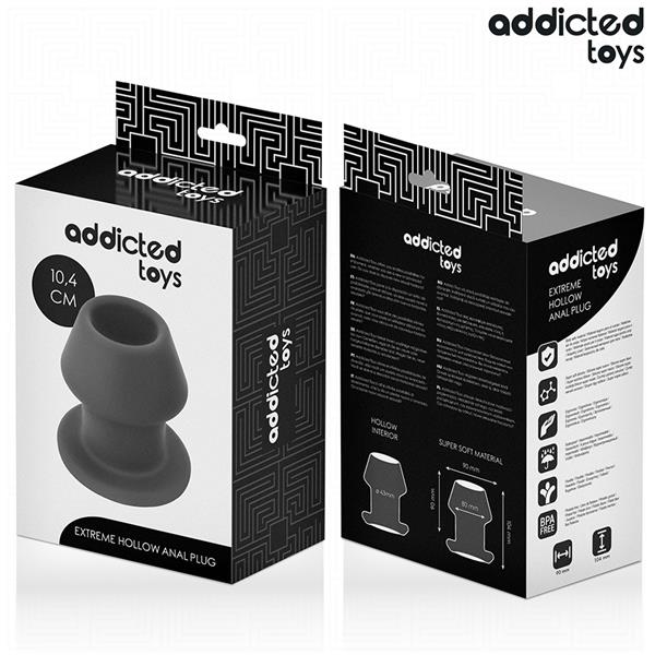 EXTREME HOLLOW ANAL PLUG SILICONE SIZE L 10.4 CM