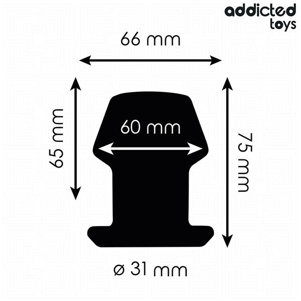 EKSTREMNI HOLLOW ANAL PLUG SILIKON VELIČINA S 7.5 CM