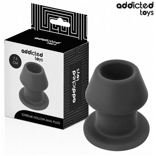 EKSTREMNI HOLLOW ANAL PLUG SILIKON VELIČINA S 7.5 CM