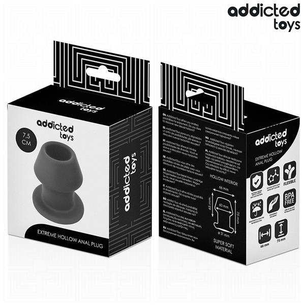 EKSTREMNI HOLLOW ANAL PLUG SILIKON VELIČINA S 7.5 CM