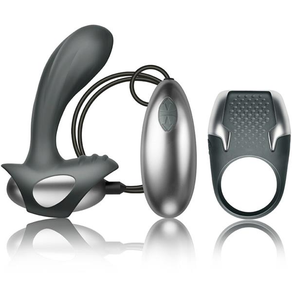 EXCITE KIT KROG ZA PENIS + ŽICNI PROSTATE MASAŽER