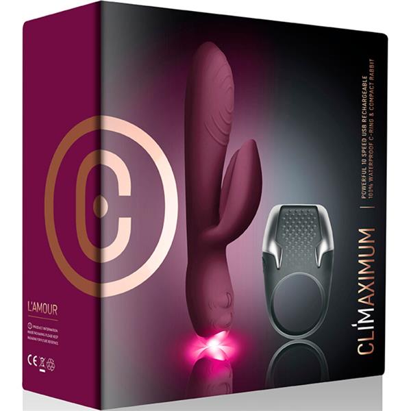 LAMOUR KIT RABBIT VIBRATOR + LED COCK RING
