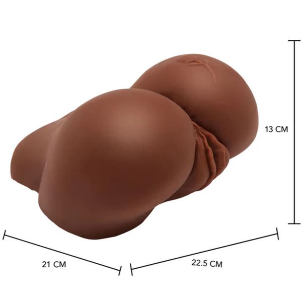 BIG ASS REALISTIC MASTURBATOR WITH BROWN VIBRATOR