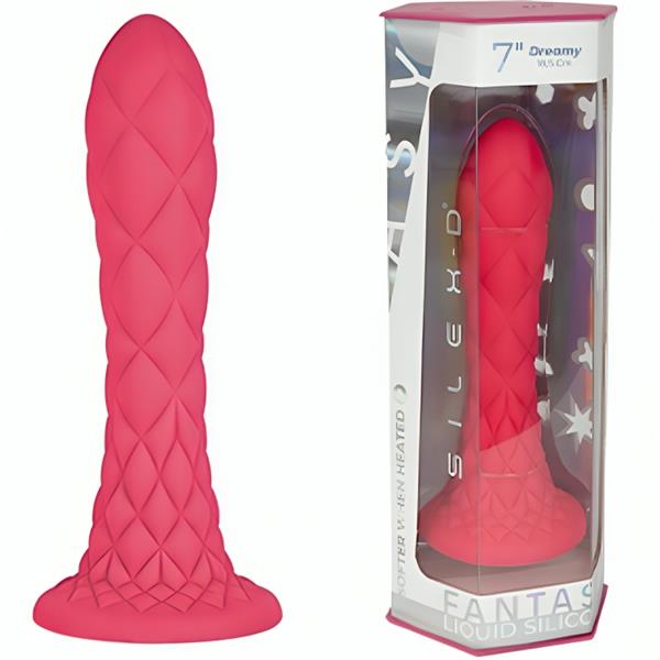 SANJIVI DILDO FANTAZIJA TEČNI SILIKON TERMOREAKTIVNI LJUBIČASTI 18.5 CM