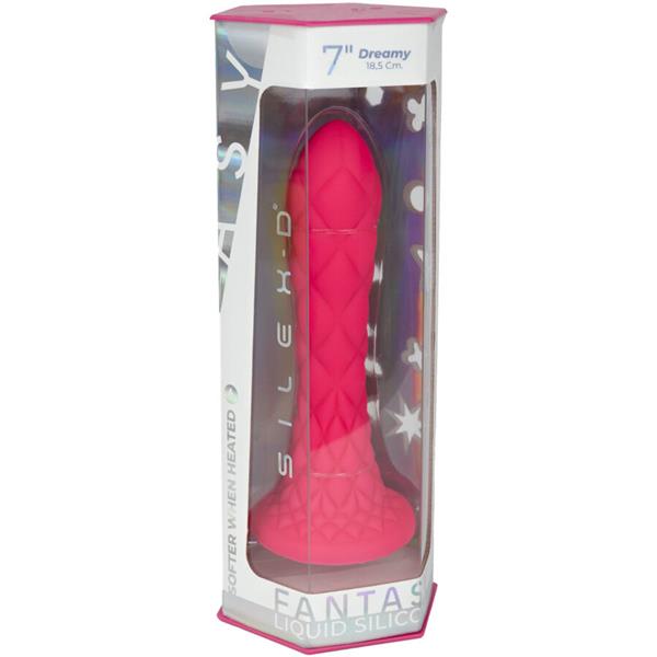 SANJIVI DILDO FANTAZIJA TEČNI SILIKON TERMOREAKTIVNI LJUBIČASTI 18.5 CM