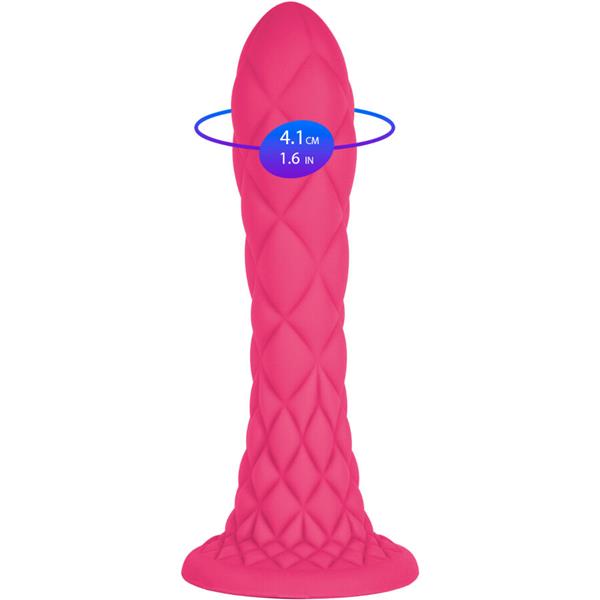 SANJIVI DILDO FANTAZIJA TEČNI SILIKON TERMOREAKTIVNI LJUBIČASTI 18.5 CM