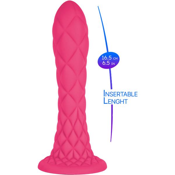 SANJIVI DILDO FANTAZIJA TEČNI SILIKON TERMOREAKTIVNI LJUBIČASTI 18.5 CM