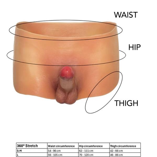 ALTER EGO BOXERSHORT S PENISOM 18 CM VELIČINA L