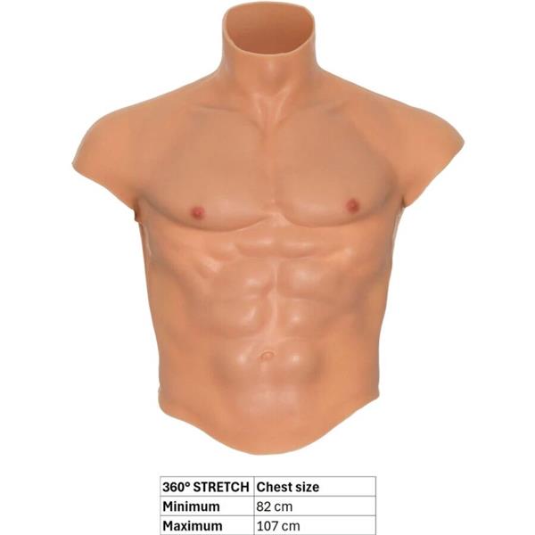 ALTER EGO SILIKONSKA MAŠNA MALE TORZO KOŠULJA S ABS KOŽOM