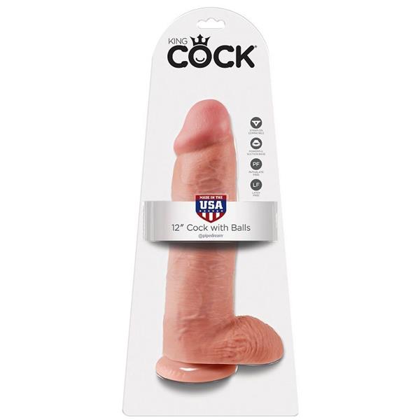 12 DILDO TJELOSA S JAJCIMA 30.48 CM