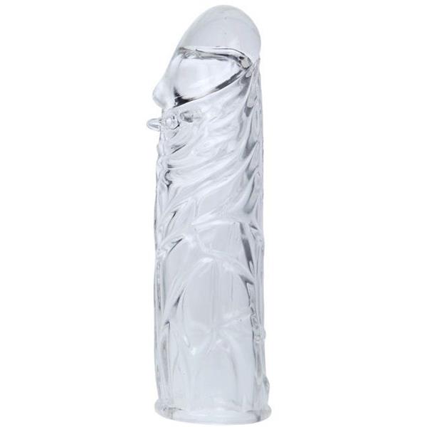 PINK STIMULATING SILICONE PENIS COVER 13 CM