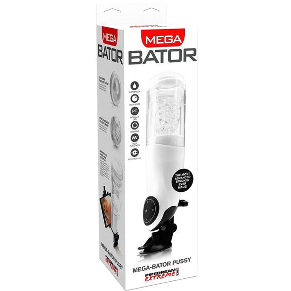PDX MEGA BATOR USB MUŠKI MASTURBATOR VAGINA BIJELA