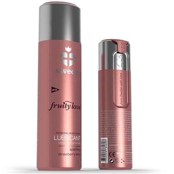 FRUITY LOVE LUBRICANT SPARKLING STRAWBERRY WINE 100 ML